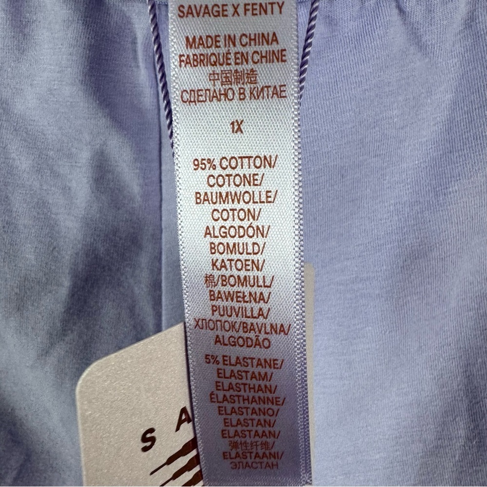 Savage X Fenty Purple Sleep Shorts Loungewear Size 1X - Picture 4 of 5